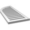 Ekena Millwork Quarter Round Top Left Surface Mount PVC Gable Vent w/ 2"W x 1-1/2"P Brickmould Frame, 16"W x 38"H GVPQL16X3802SF - alternate 3